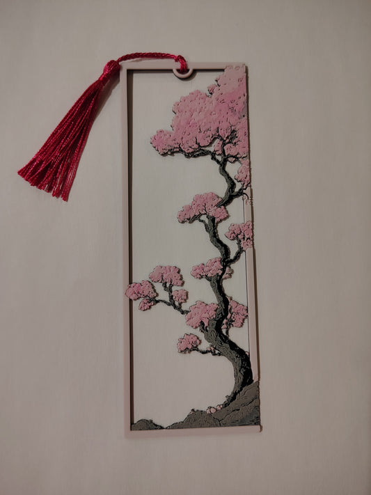 Cherry blossoms bookmark