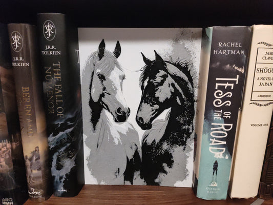 Horse Pair Book Nook